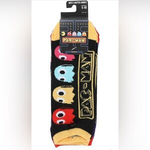 Pac-Man Retro Pixel Characters Women's 5-Pair Ankle Socks